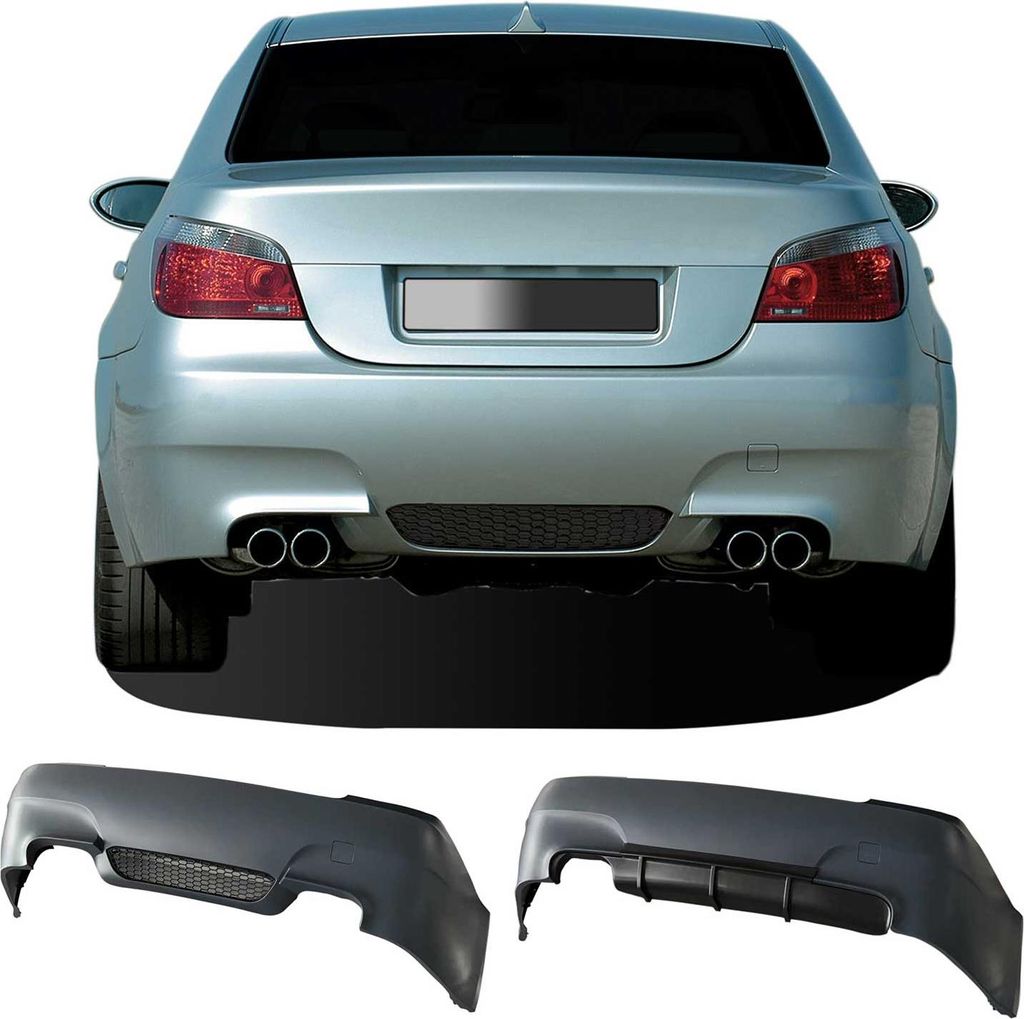 Paraurti posteriore JOM per BMW E60 2003-2010 nero 4 pezzi Immagine del prodotto 