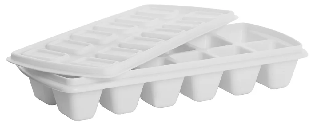plast team Eiswürfelform mit Deckel weiß