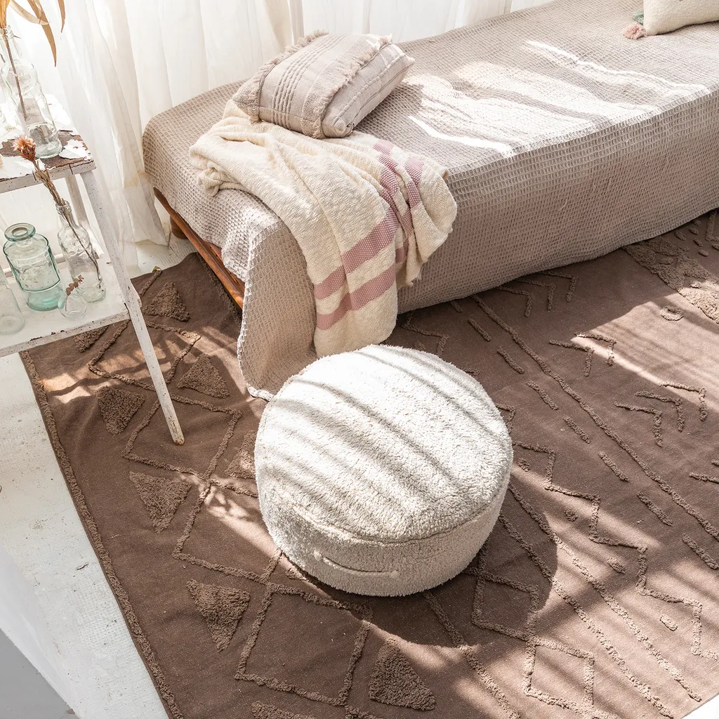 Pouf Déhoussable Lorena Canals Tabouret Chill - Facile à Laver