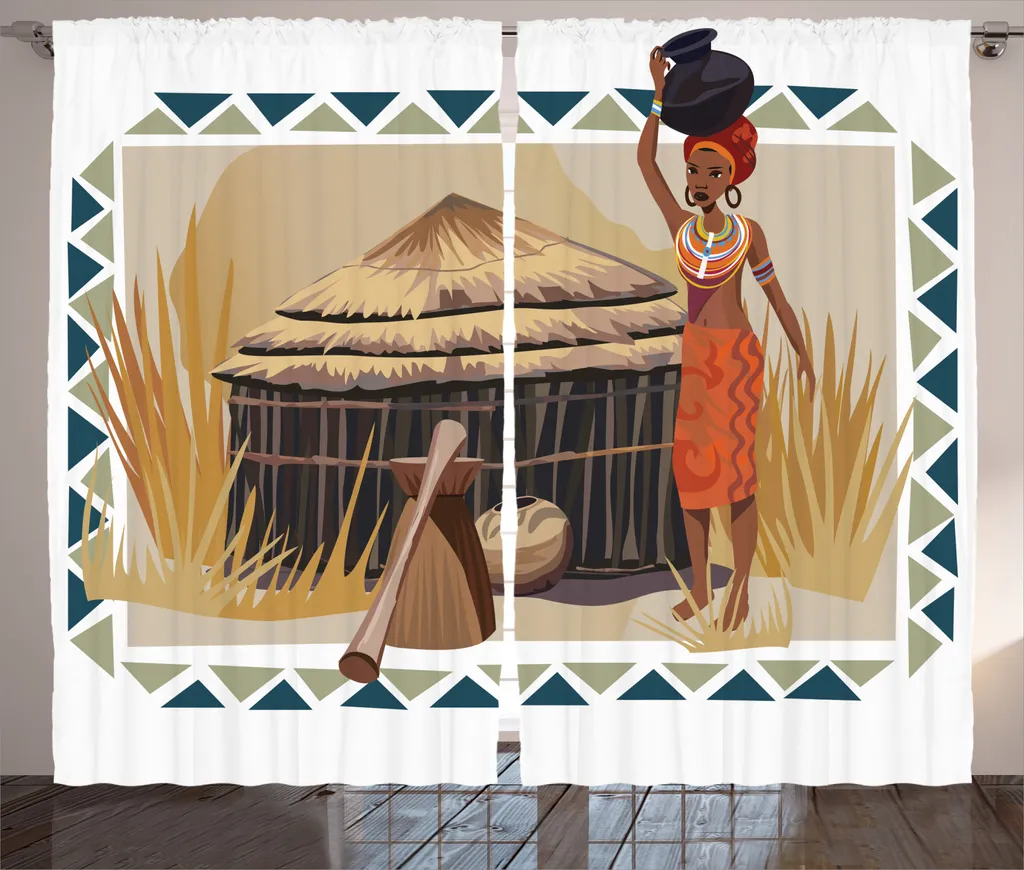 Tenda Soggiorno ABAKUHAUS 280x245 Multicolore - Pronta all'Uso