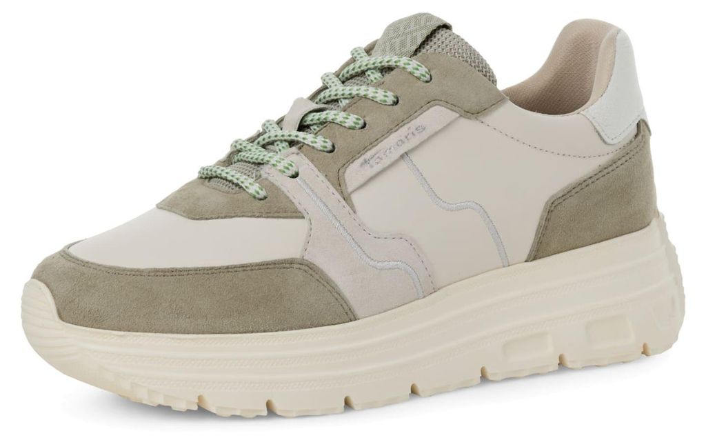 Tamaris Plateau Sneaker Damen 31393734353231 Grün 40 EU