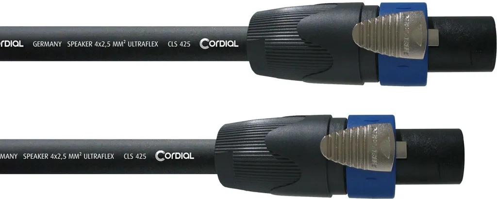 Câble Audio de Scène 1,5m Cordial CPL 1,5 LL 4 pour Enceinte et Ampli
