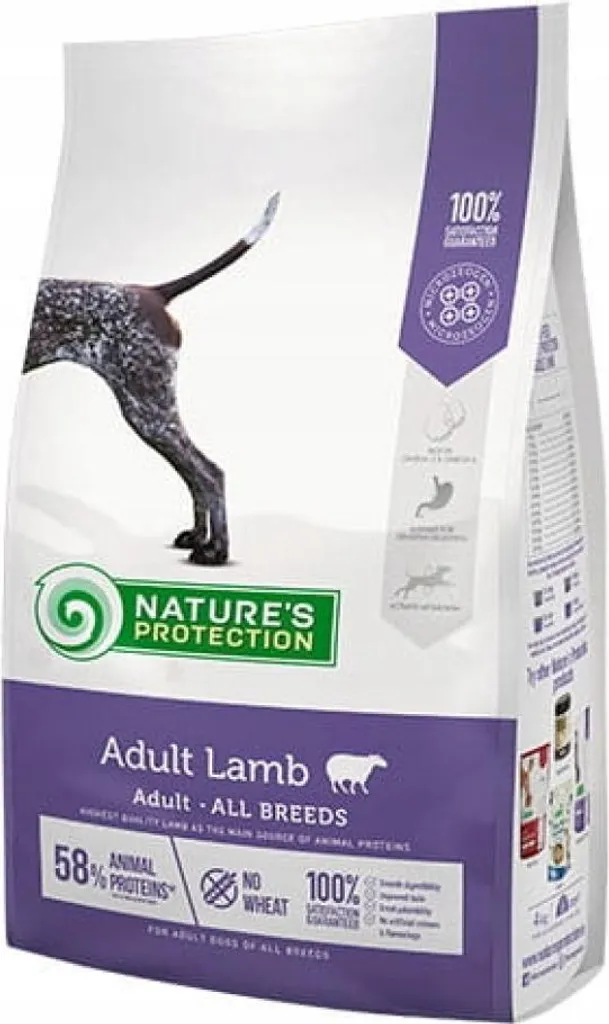 Croquettes Agneau Chien Adulte Nature's Protection Aliment Complet 12kg