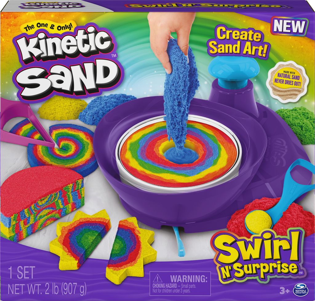 Kinetic Sand - Swirl''n Surprise Set, Spielsand Produktbild 