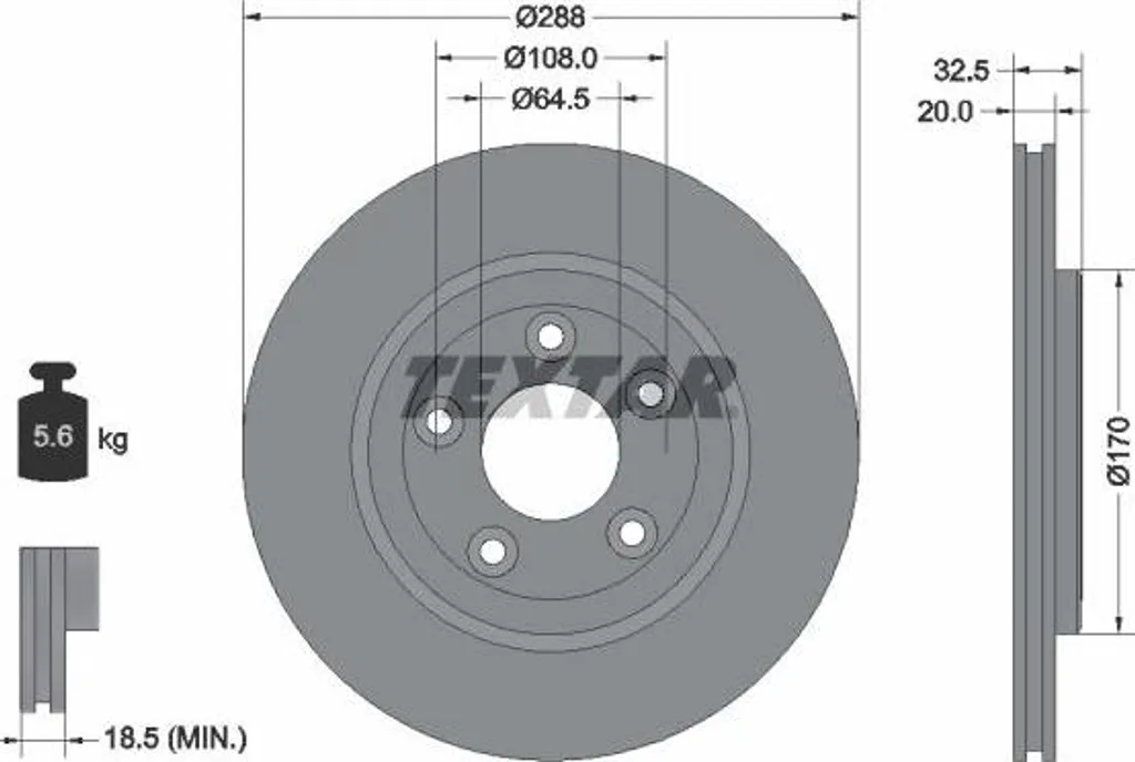 Disque de frein anti-vibration JLM20802 pour train avant