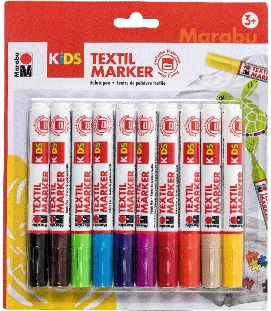 Marabu KiDS Textilmarker, 10 x 3 ml, 10er Blister Produktbild 11