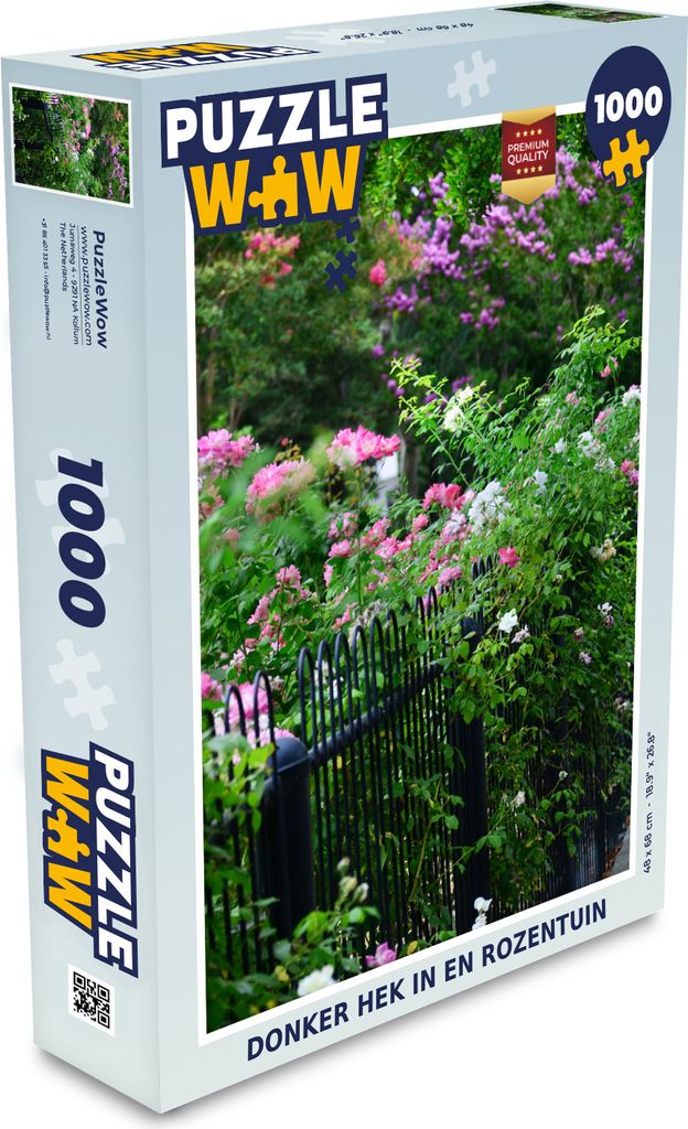 MuchoWow Puzzle 1000 Teile Garten - Blumen - Farben - Spielzeug - Alt und Jung - Spiele - Puzzeln