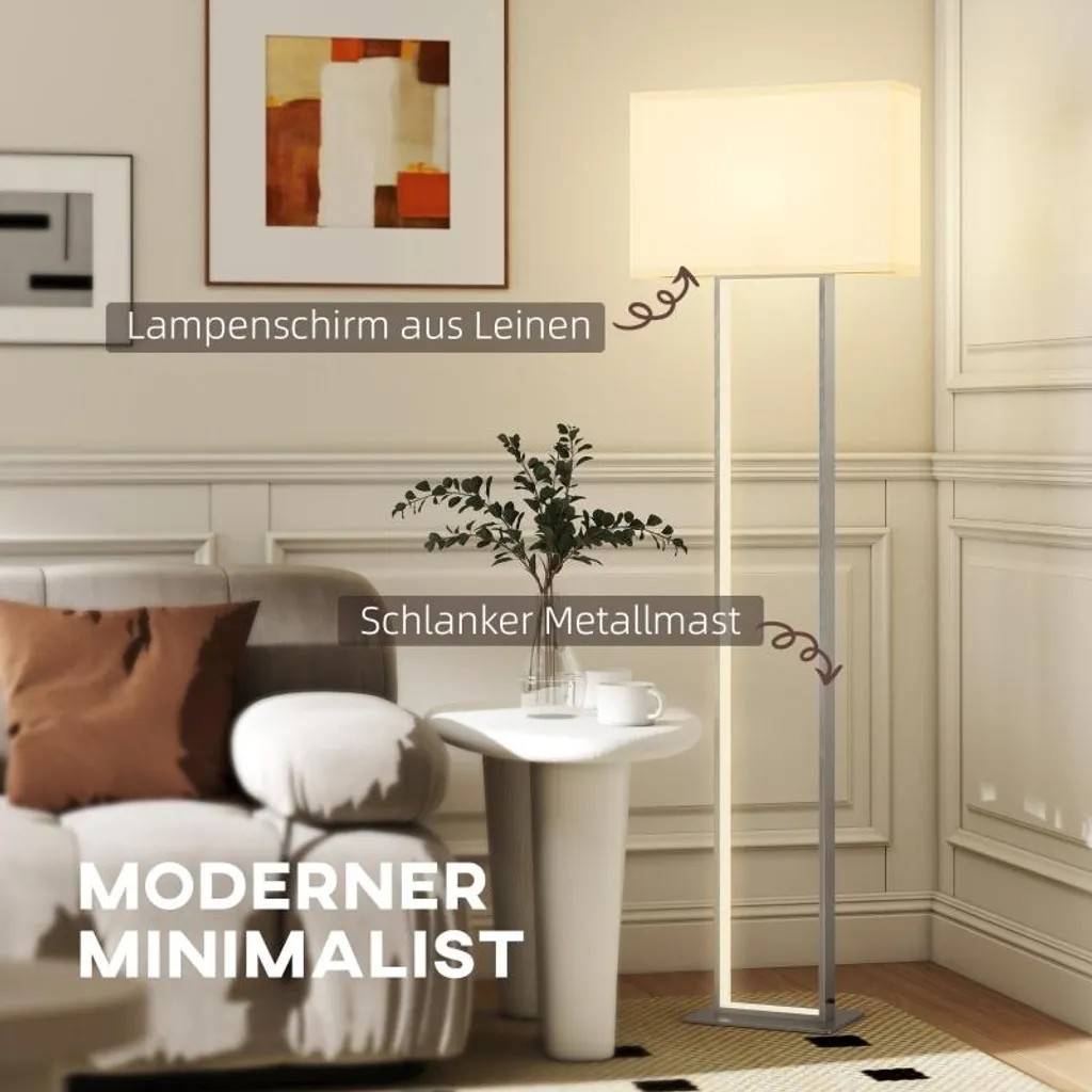 Lampe de Lecture pour Chambre avec Luminosité Ajustable Aspect Lin - 4