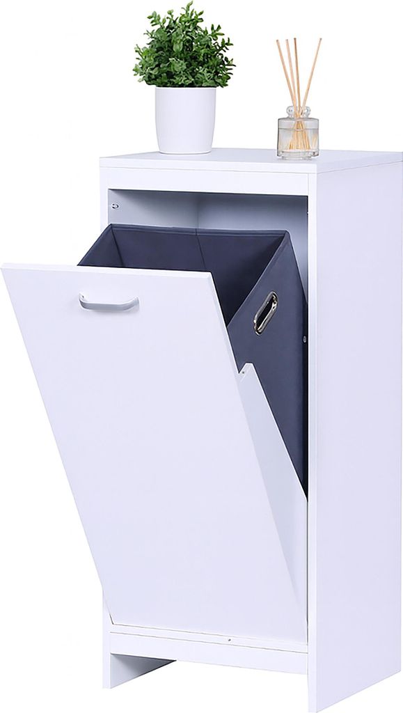 Relaxdays, armario para ropa sucia con bolsa extensible de Imagen del producto 