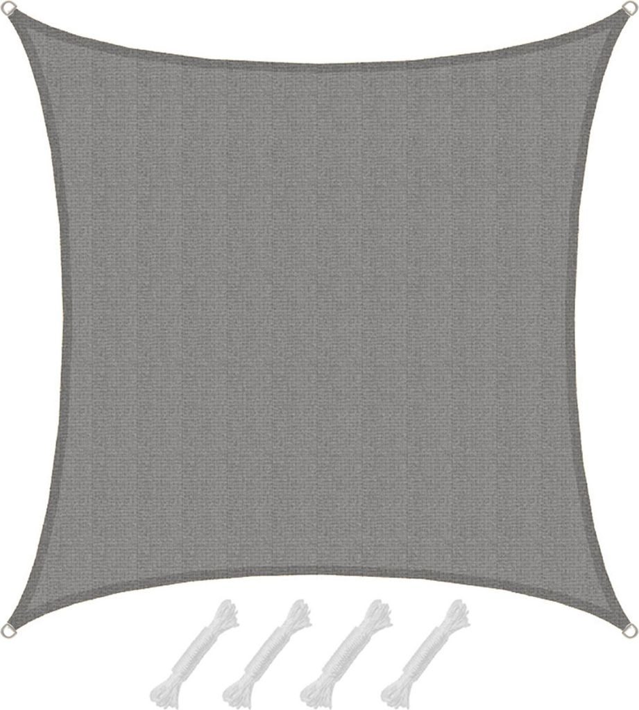Voile d'ombrage Puna Gris 6x6m HDPE Image du produit 