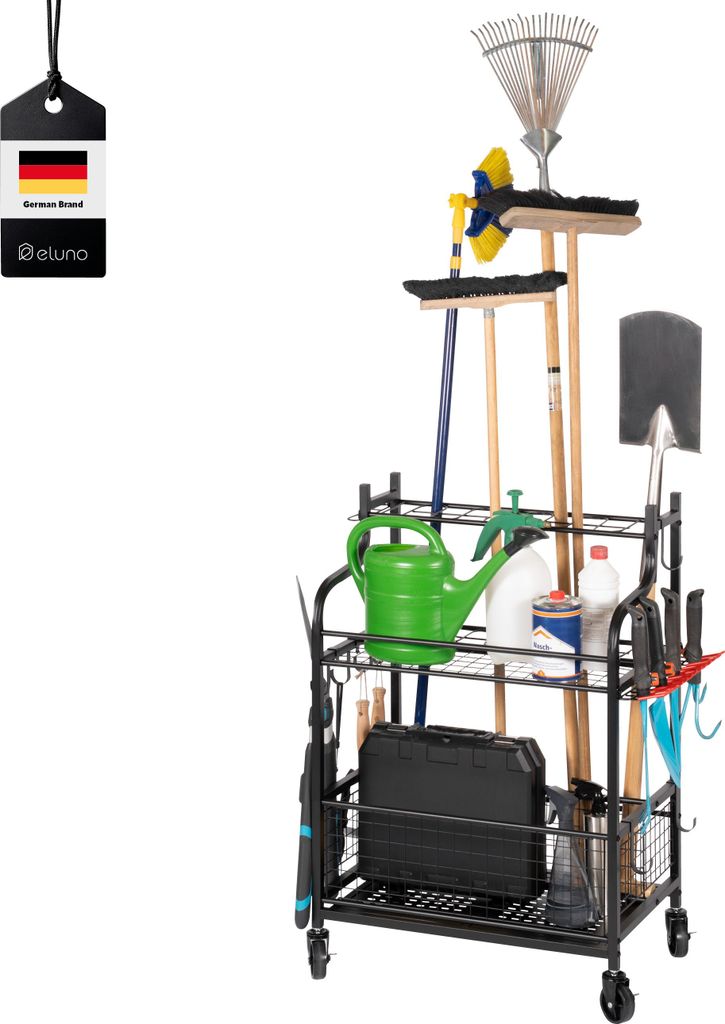 Organizer Da Parete Per Garage Waturis – 122 Cm – 16 Pezzi – Ganci Regolabili – Portata 204 Kg - 3