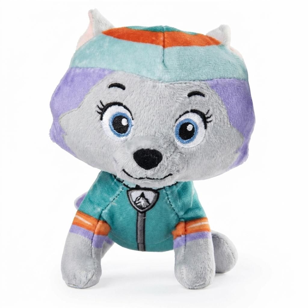 Everest Paw Patrol Plüschfigur 12 cm Kuscheltier offiziell lizenziert Kinder Spielzeug weich Stofftier Sammelfigur Geschenk