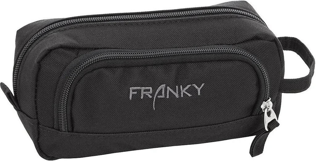 Franky T1 Pencil Case Grigio Floreale 20 cm - Perfetto per l'Università