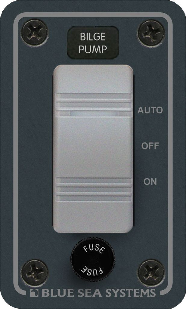 Wasserdichtes Bilgenpumpen-Schaltfeld mit 3 Positionen (EIN) – AUS – AUTO (BS8263)