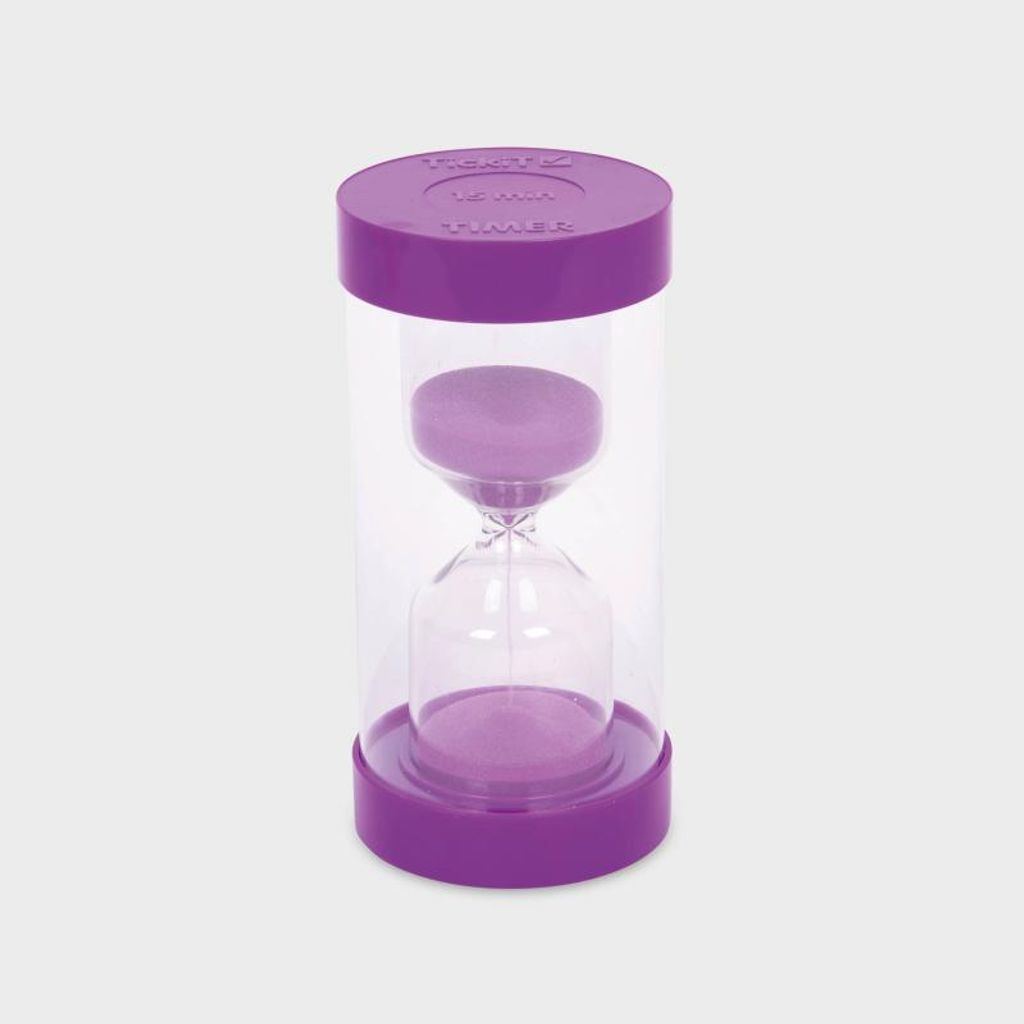Tickit Colourbright Sand Timer, Fioletowy, Plastik, Każda Zdjęcie produktu 