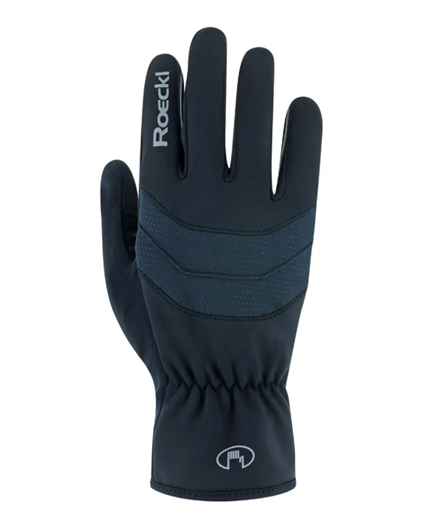 Gants de cyclisme Roeckl Raiano contre les douleurs aux mains, noir