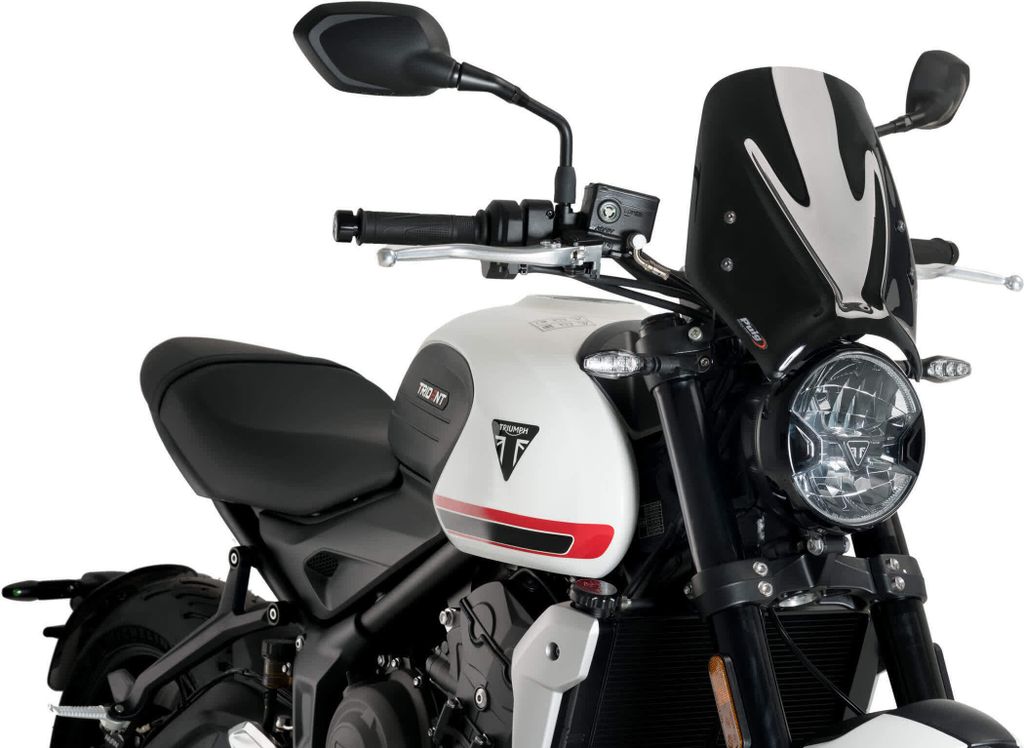 PUIG 20638N New Generation Sport passend fuer TRIUMPH TRIDENT 660 Schwarz
