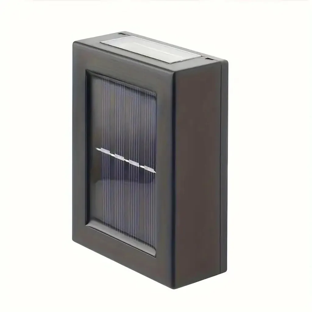 DUOLUMO Applique Solare Esterno LED IP65 - Set 2 Luci Compatte 10x7.5cm