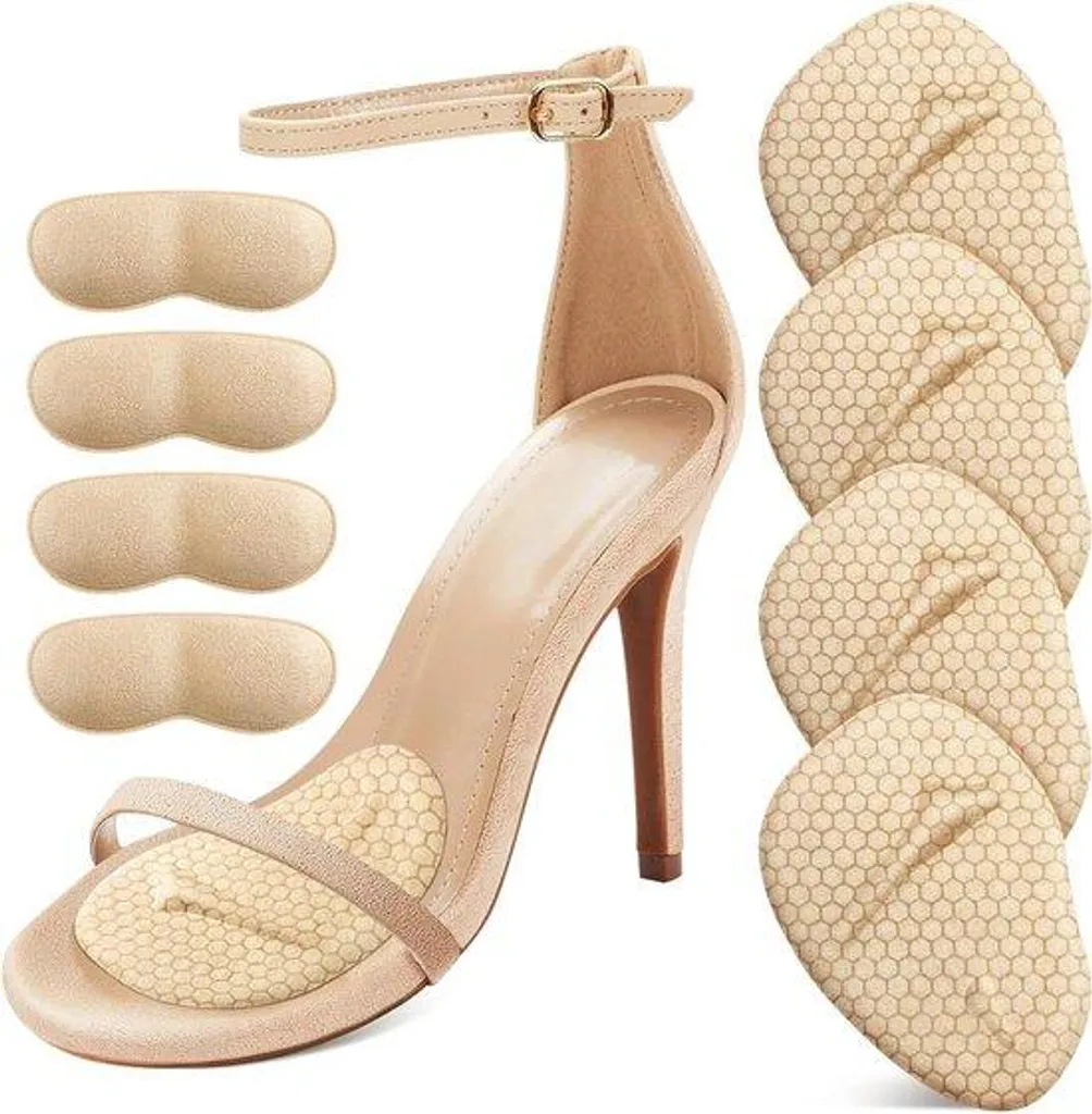 Protège-talons et coussinets plantaires pour femmes - Lot de 4