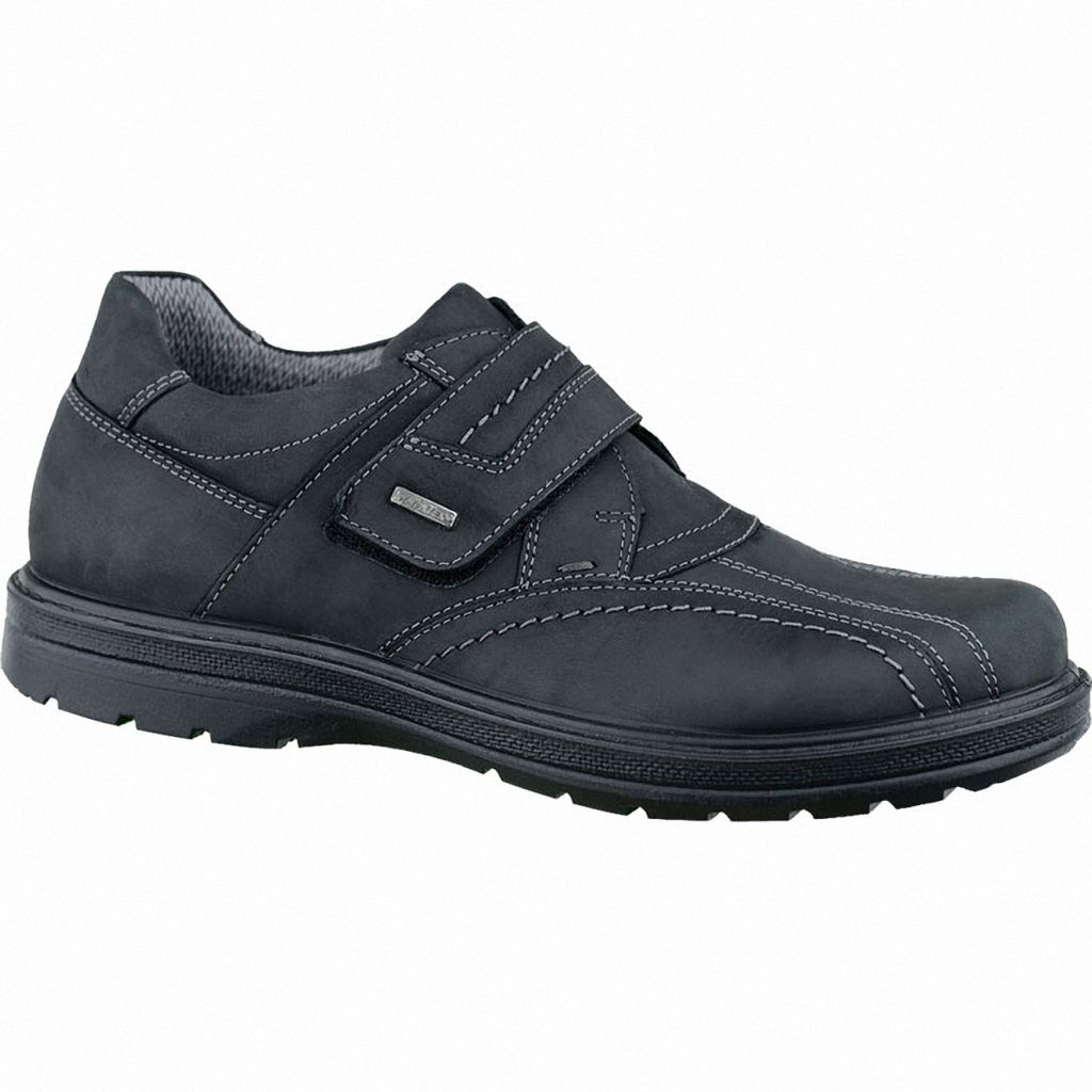 Jomos bequeme Herren Leder Sympatex Halbschuhe schwarz, Weite H, herausnehmbares Jomos Fußbett, 2237113/44