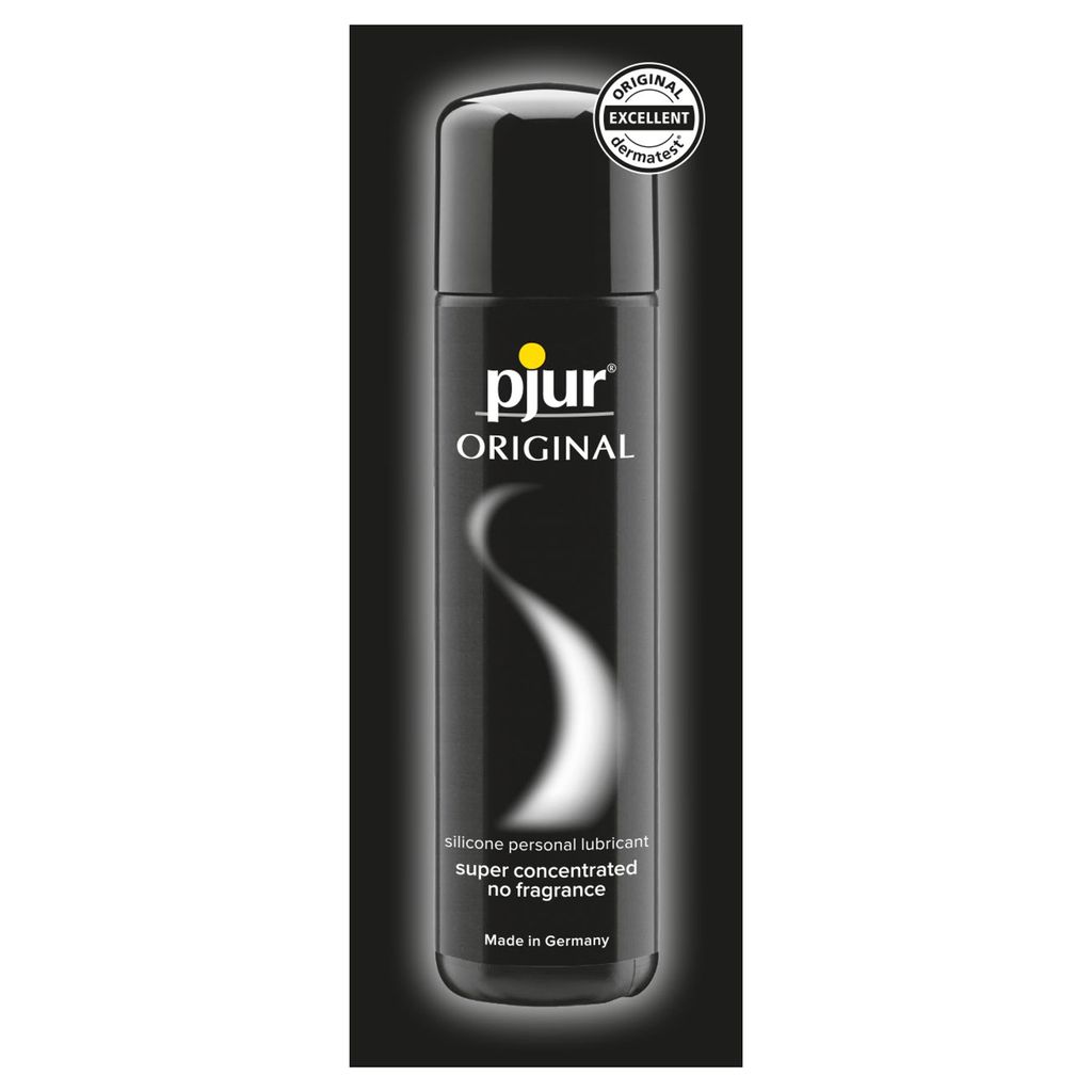 pjur ORIGINAL - Langanhaltendes, extra-samtiges Silikon-Gleitgel und Massageöl für mehr Genuss - kompatibel mit Latexkondomen (1,5ml - Sachet)