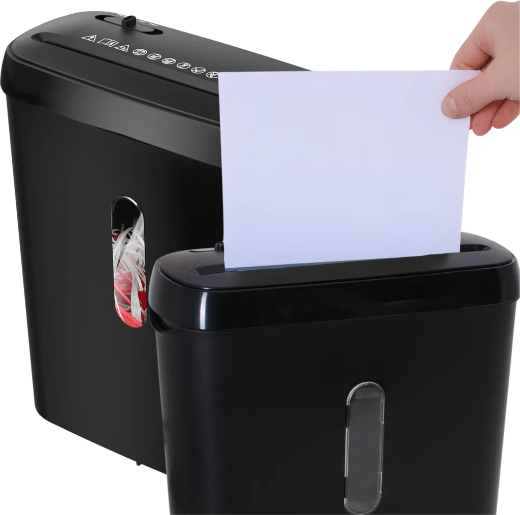 Adler AD1039 Destructeur de Documents Noir - Broyeur Papier Efficace