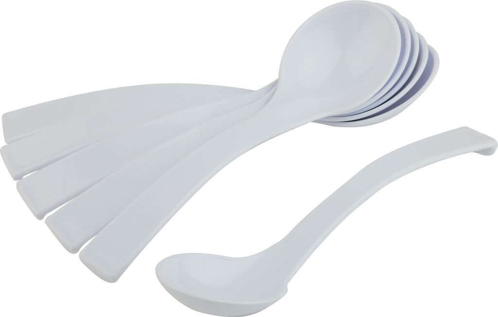 APS Feinkostlöffel 6-tlg., weiß, Höhe: 40 mm, ø: 230 mm Obrázok produktu 