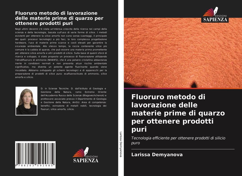 Fluoruro metodo di lavorazione delle materie prime di quarzo per ottenere prodotti puri