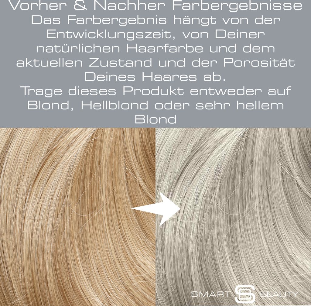 Smart Beauty Metallic Silber demi-permanente Haarfarbe mit Produktbild 5