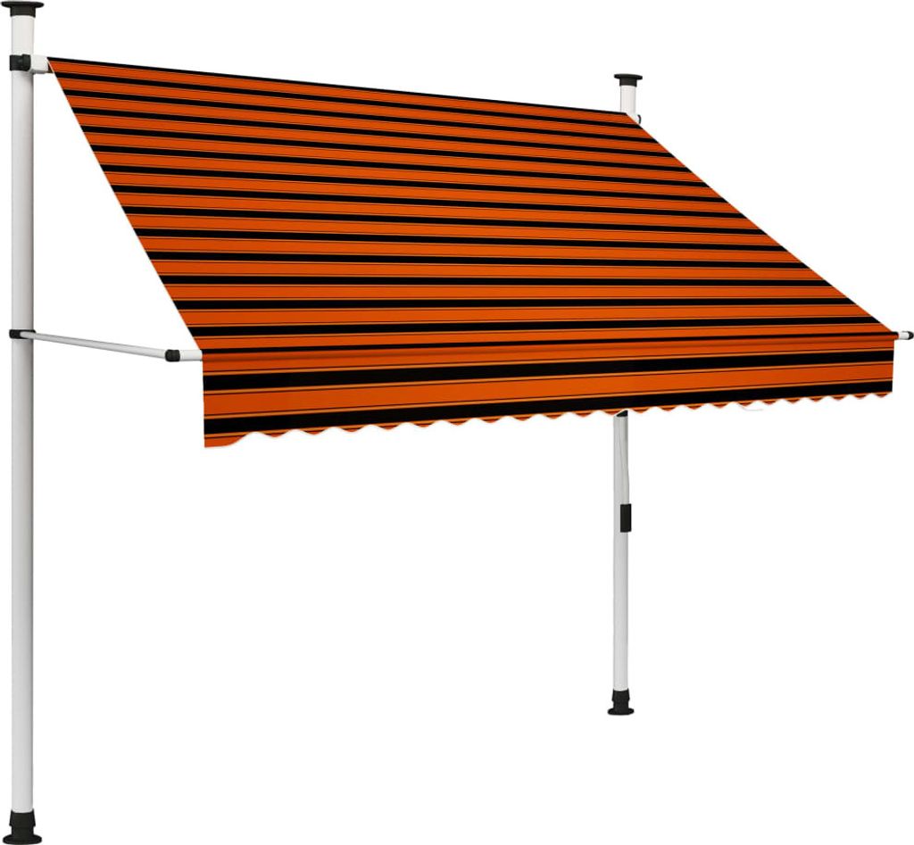 Maison Exclusive - Einziehbare Markise Handbetrieben 200 cm Orange und Braun