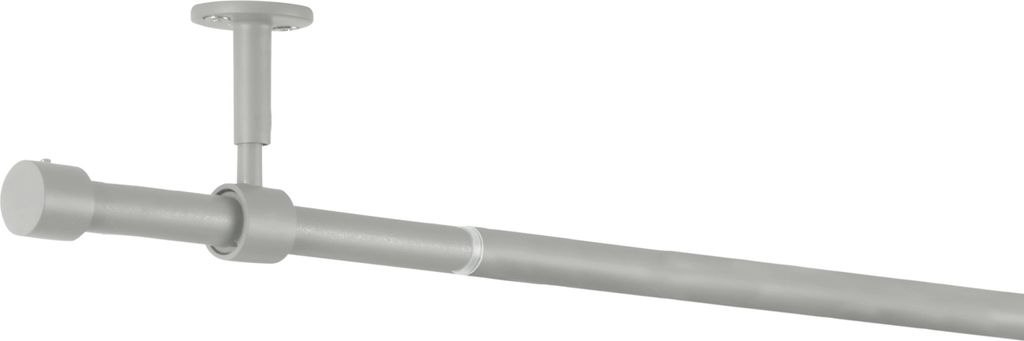Komplettgarnitur Kugel Gardinenstange ausziehbar Farbe: Cool Gray, Größe: 120-210 cm