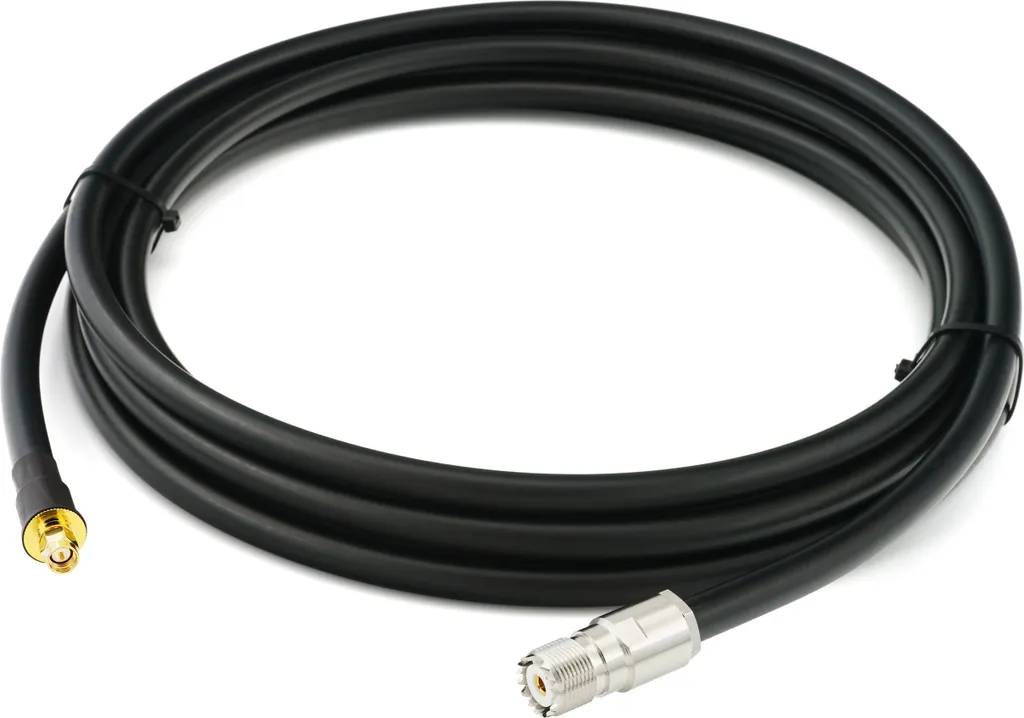 cavo coassiale UHF da SMA maschio a SO239 da 30 m - Cavo di prolunga SMA maschio / SO-239 resistente alle intemperie 8D-FB a bassissima perdita - Cavo PL a bassa perdita per antenne radio CB HAM Radio SWR Radio amatoriali - 2