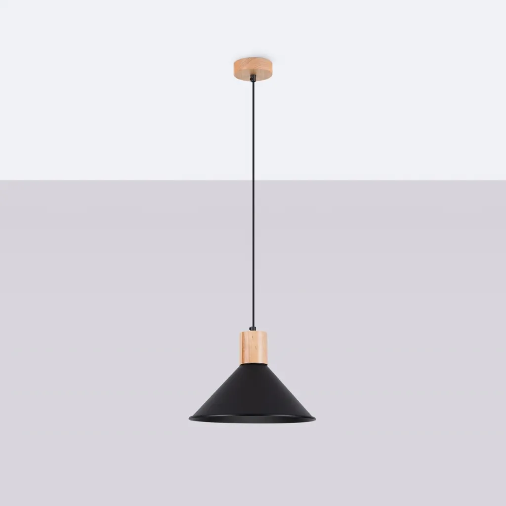 Lampadario Moderno JAGA Nero Sollux - Design Scandinavo Acciaio E27 - 2