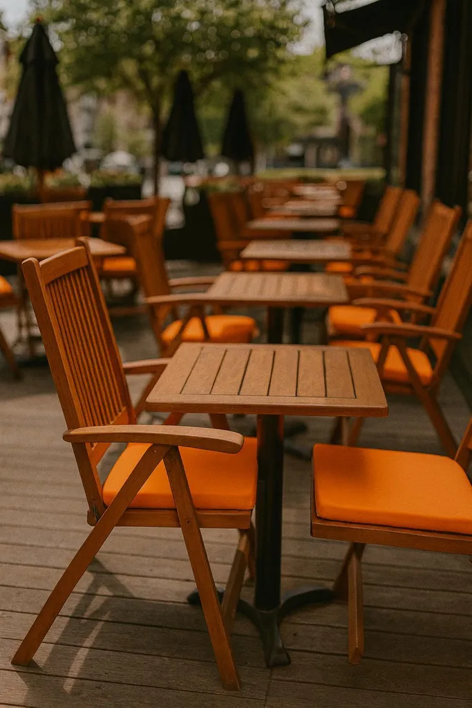 Cuscino Sedia Giardino 40x40 Arancione Set 2 Pezzi - Imbottitura 4cm Extra - 5