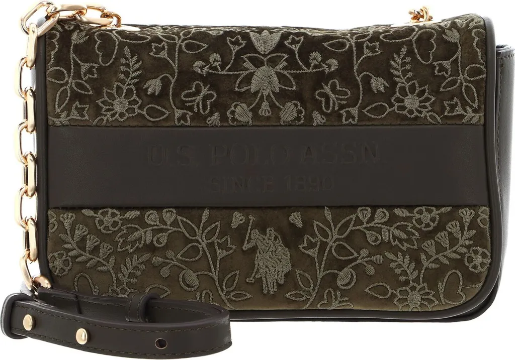 Sac Bandoulière Femme Vert Olive New Canyon Flap U.S. POLO ASSN. Chic