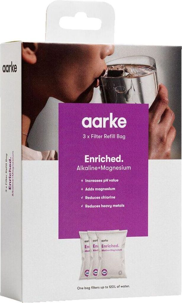 AARKE Wasserfilter Nachfüllbeutel Enriched 3er-Pack für bis Produktbild 1