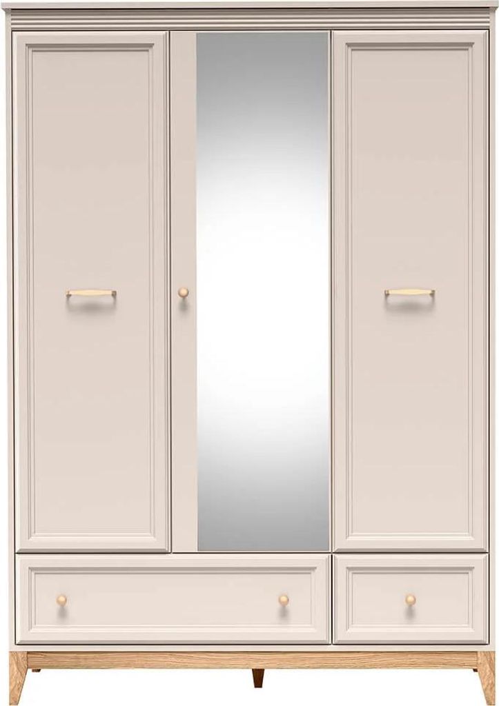 Kombinierter Kleiderschrank mit Spiegel 136 cm ELLENSBURG - Produktbild 