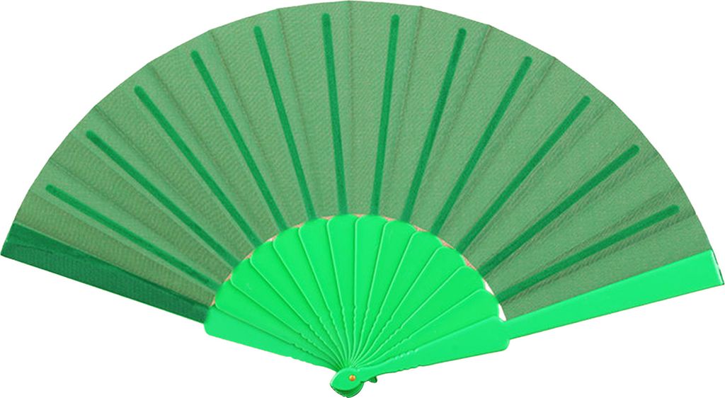 Blumenspitzenklapper Lüfter Feste Farbe Starke Struktur Tragbarer Handheld -Lüfter für Hochzeiten Partys Reisen-Grün