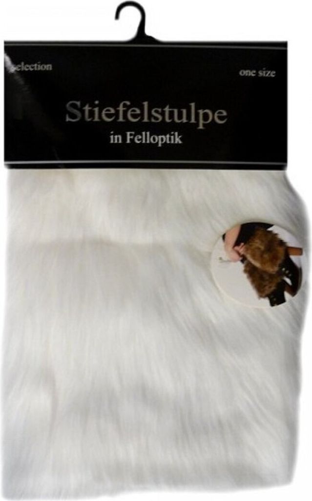 Tobeni 1 Paar Damen-Stiefelstulpen in Felloptik 30 cm Länge Produktbild 