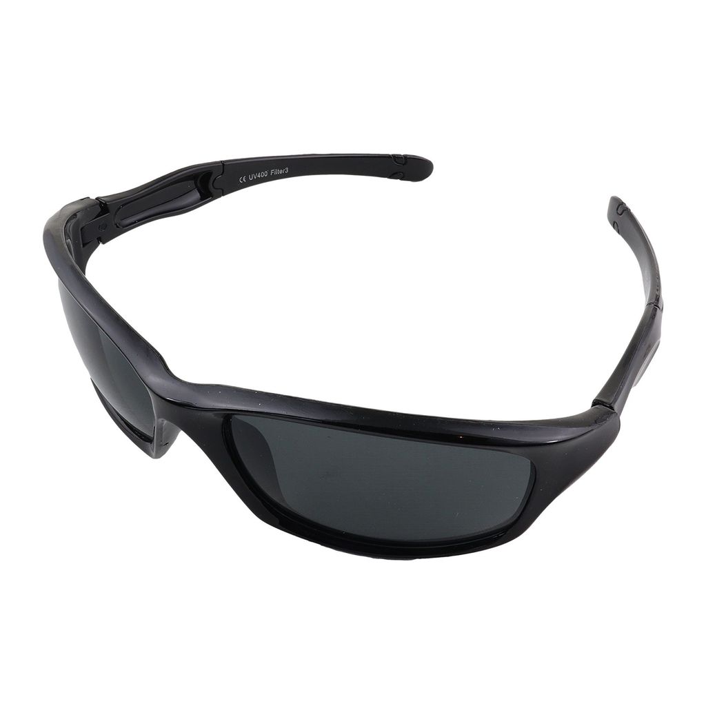 Schmale Sonnenbrille - Snake Sutter - Bikerbrille - 6x4 cm - schwarz