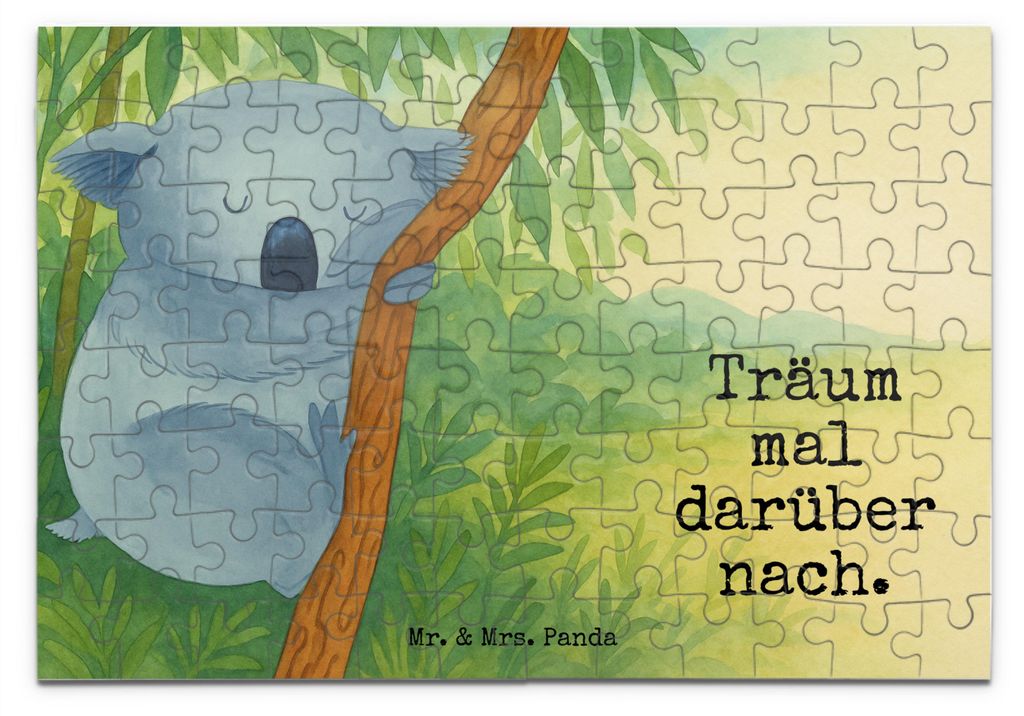 Mr. & Mrs. Panda Puzzle Koalabär Design 96 Teile - Weiß - Geschenk, Traum, Lustige Sprüche, 2000, Schlafzimmer, 300, 1000, Puzzlespiel, Bär, Ko...