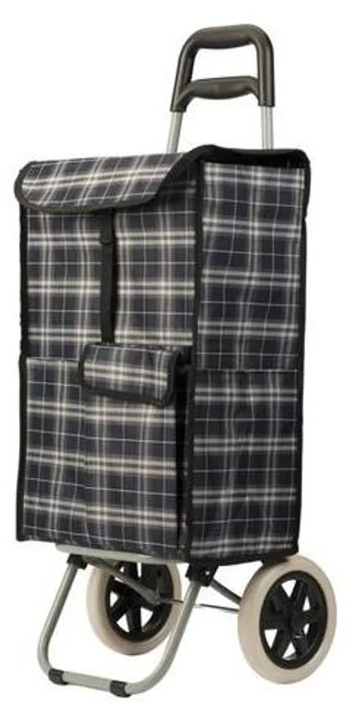 Chariot de supermarché pliable 40L - Idéal pour courses et transport
