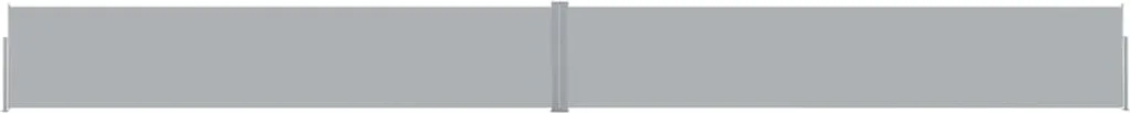 The Living Store Tenda laterale estensibile 140x1200 cm antracite