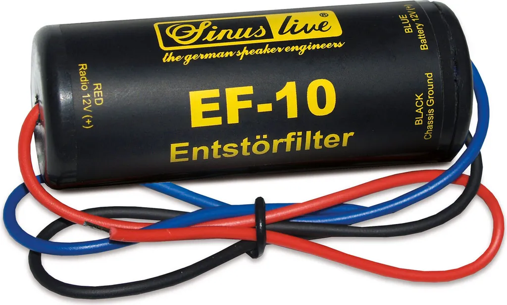Sinuslive EF-10 Filtre Antiparasite 10A pour Supprimer les Bruits Audio