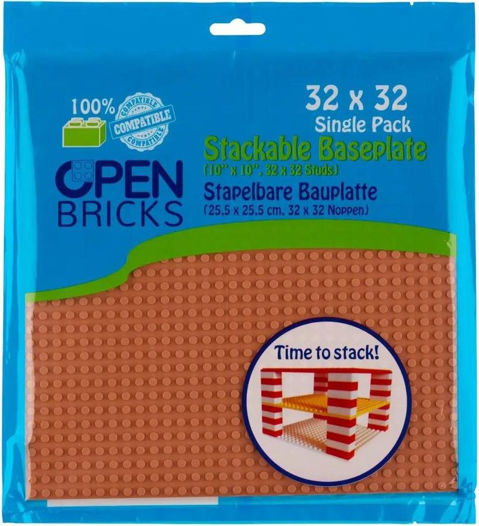 Open Bricks Baseplate 32x32 jasnobrązowy 0 0 STK Zdjęcie produktu 