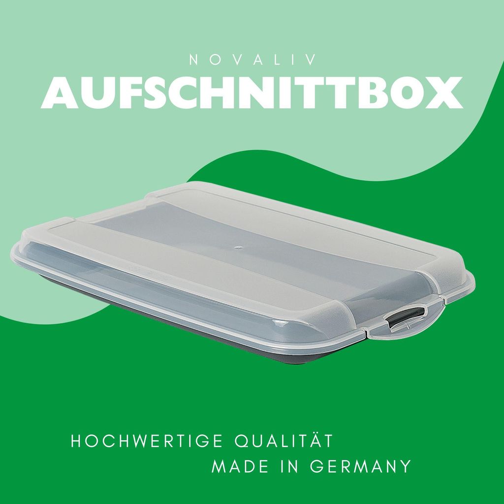 Novaliv 10er-Set Anthrazit Premium Aufschnittbox mit Produktbild 