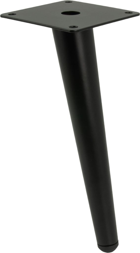 Schwarze mattschwarze Möbelbeine "Schräge Nadel" 20 cm - Elegante und stabile Lösung für stilvolle Möbelgestaltungen.