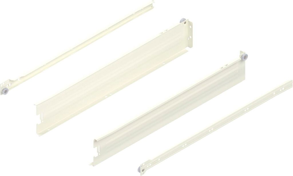 BLUM METABOX M Zarge 320 Schraubversion, Teilauszug, NL 550, Cremeweiß