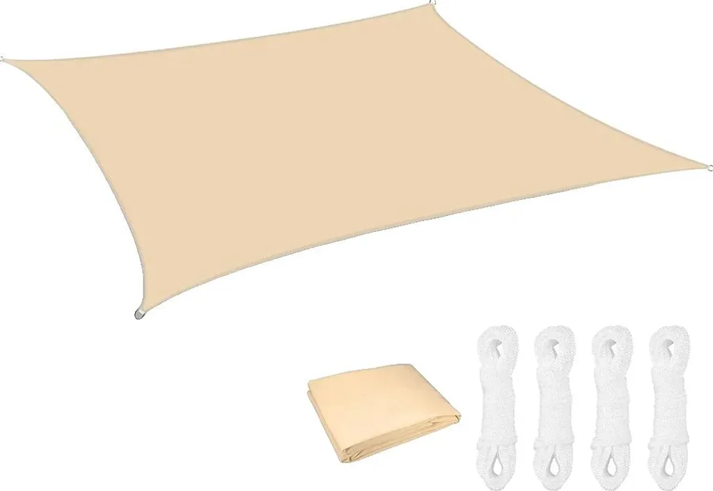 Tenda da Sole Giallo Chiaro 6x4m Protezione UV Idrorepellente