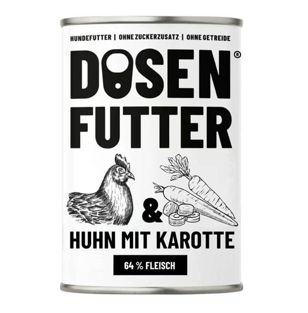 Schnauze & Co. Dosenfutter Huhn mit Karotte 6 x 400g